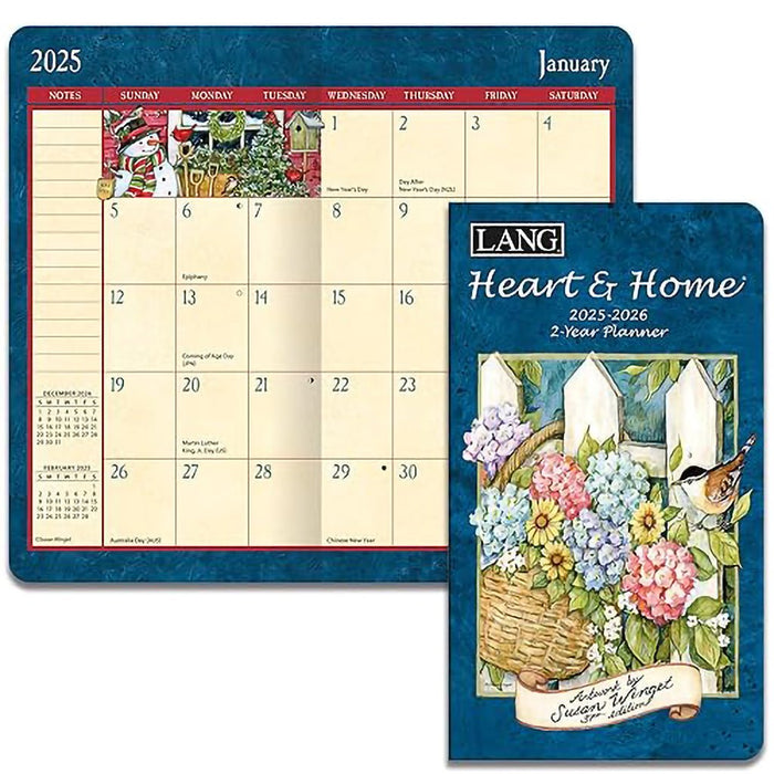 Lang : Heart and Home 2025 2 Year Pocket Planner by Susan Winget - Lang : Heart and Home 2025 2 Year Pocket Planner by Susan Winget