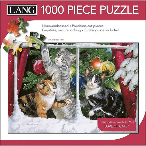 Lang : Kitten Christmas Puzzles 1000pc Jigsaw Puzzle - Lang : Kitten Christmas Puzzles 1000pc Jigsaw Puzzle