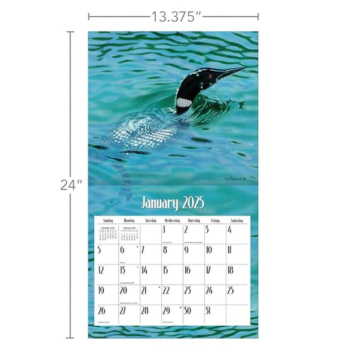 Lang : Loons on the Lake by Jim Kasper 2025 Wall Calendar - Lang : Loons on the Lake by Jim Kasper 2025 Wall Calendar