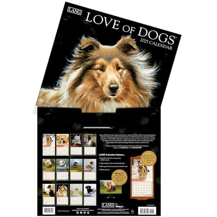 Lang : Love of Dogs by John Silver 2025 Wall Calendar - Lang : Love of Dogs by John Silver 2025 Wall Calendar