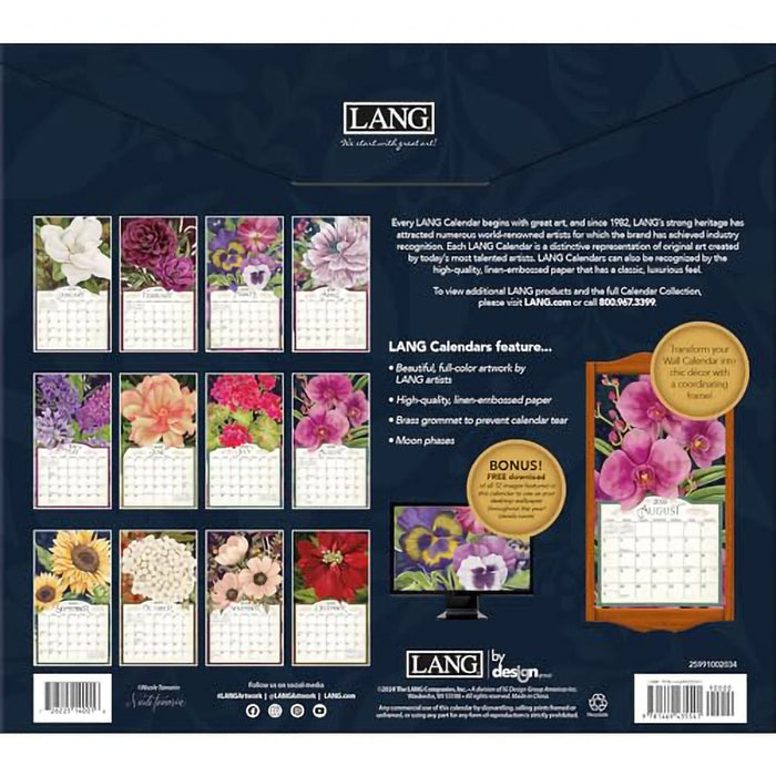 Lang : Midnight Garden by Nicole Tamarin 2025 Wall Calendar - Lang : Midnight Garden by Nicole Tamarin 2025 Wall Calendar