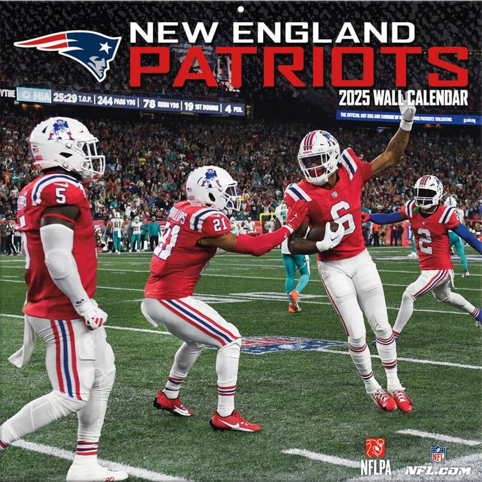 Lang : NFL New England Patriots 2025 Wall Calendar - Lang : NFL New England Patriots 2025 Wall Calendar