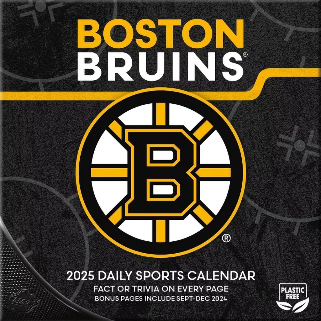 Lang NHL Boston Bruins 2025 Desk Calendar Annies Hallmark and