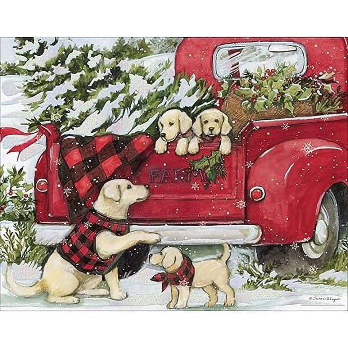 Lang : Puppies & Presents Assorted Boxed Christmas Cards (18 pack) - Lang : Puppies & Presents Assorted Boxed Christmas Cards (18 pack)