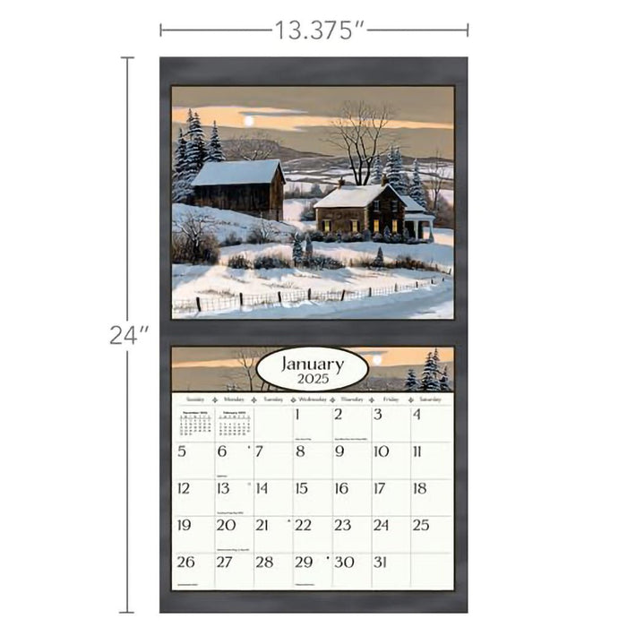 Lang : Road Home by Bill Saunders 2025 Wall Calendar - Lang : Road Home by Bill Saunders 2025 Wall Calendar