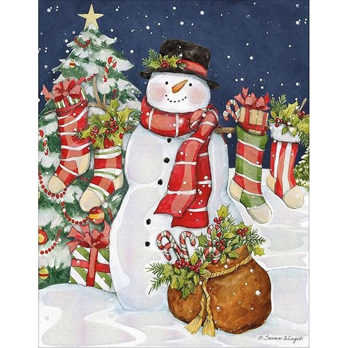 Lang : Santa & Snowman Assorted Boxed Christmas Cards (18 pack) - Lang : Santa & Snowman Assorted Boxed Christmas Cards (18 pack)