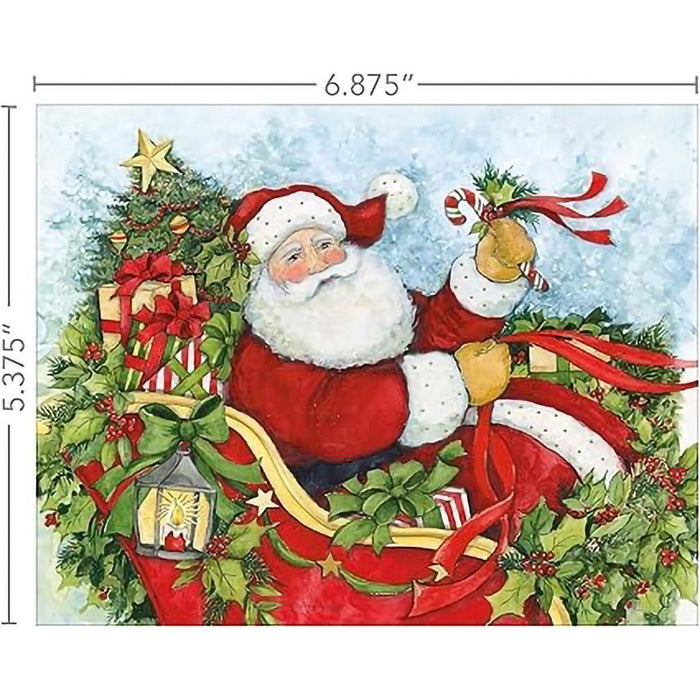 Lang : Santa's Coming To Town Boxed Christmas Cards (18 pack) - Lang : Santa's Coming To Town Boxed Christmas Cards (18 pack)