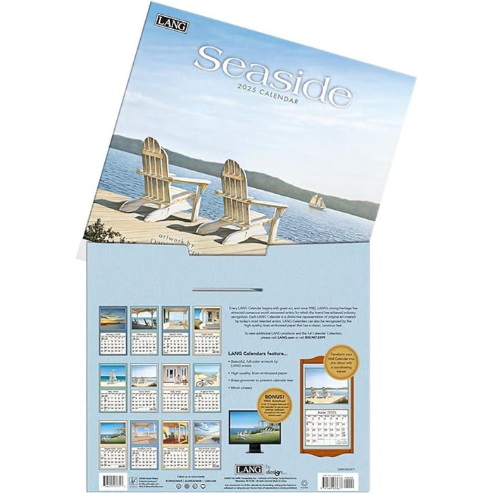 Lang : Seaside by Daniel Pollera 2025 Wall Calendar - Lang : Seaside by Daniel Pollera 2025 Wall Calendar