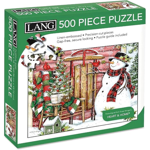 Lang : Snowman & Sled Puzzles Puzzle - 500 Pc - Lang : Snowman & Sled Puzzles Puzzle - 500 Pc