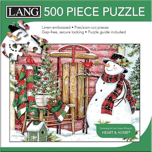 Lang : Snowman & Sled Puzzles Puzzle - 500 Pc - Lang : Snowman & Sled Puzzles Puzzle - 500 Pc