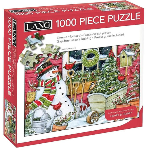 Lang : Snowman Winter Garden Puzzles 1000pc Jigsaw Puzzle - Lang : Snowman Winter Garden Puzzles 1000pc Jigsaw Puzzle