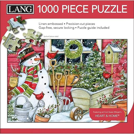 Lang : Snowman Winter Garden Puzzles 1000pc Jigsaw Puzzle - Lang : Snowman Winter Garden Puzzles 1000pc Jigsaw Puzzle