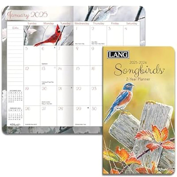 Lang : Songbirds 2025 2 Year Pocket Planner by Susan Bourdet - Lang : Songbirds 2025 2 Year Pocket Planner by Susan Bourdet