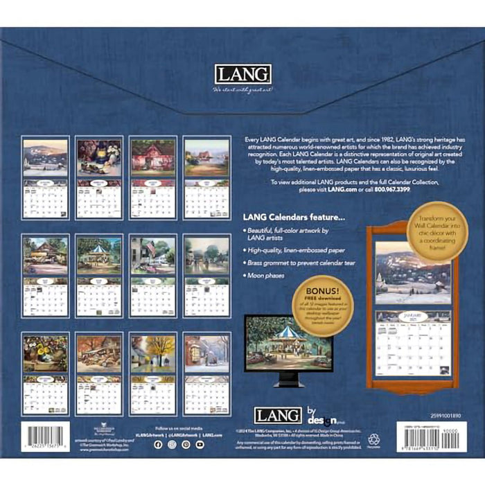 Lang : WAmerican Dream by Paul Landry 2025 Wall Calendar - Lang : WAmerican Dream by Paul Landry 2025 Wall Calendar