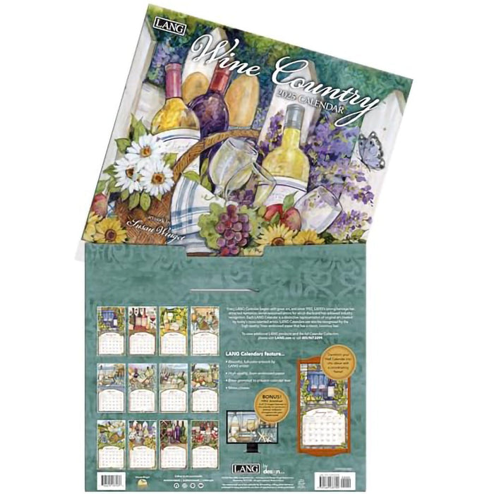 Lang : Wine Country by Susan Winget 2025 Wall Calendar - Lang : Wine Country by Susan Winget 2025 Wall Calendar