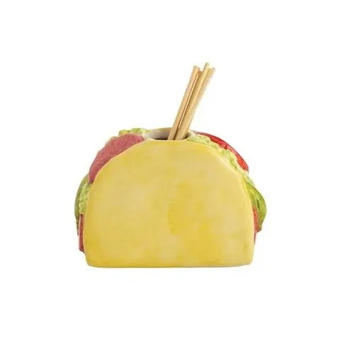 Mud Pie : Mud Pie Ceramic Taco Toothpick Holder