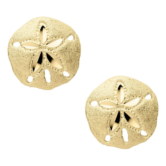 LeStage® Cape Cod :Sand Dollar Stud Earrings - Gold - LeStage® Cape Cod :Sand Dollar Stud Earrings - Gold