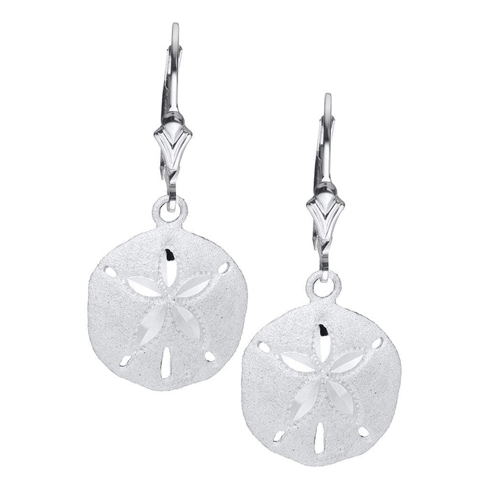 LeStage® Cape Cod : Sterling Sliver Sand Dollar Earrings - LeStage® Cape Cod : Sterling Sliver Sand Dollar Earrings