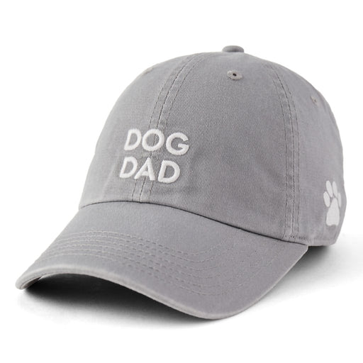 Life Is Good : Classic Dog Dad Chill Cap in Slate Gray - Life Is Good : Classic Dog Dad Chill Cap in Slate Gray