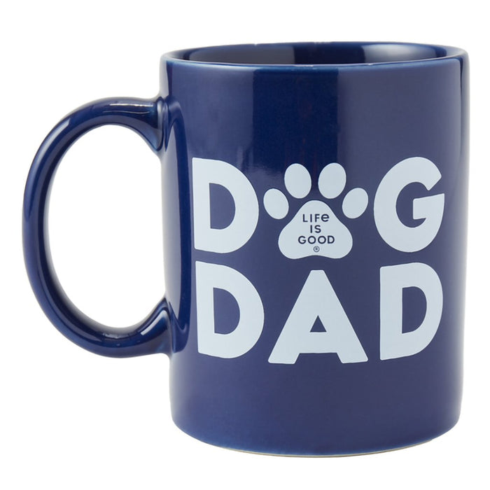 Life Is Good : Dog Dad Jake's Mug in Darkest Blue - Life Is Good : Dog Dad Jake's Mug in Darkest Blue