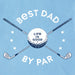 Life Is Good : Men's Best Dad By Par Golf Clubs Crusher Tee in Cool Blue - Life Is Good : Men's Best Dad By Par Golf Clubs Crusher Tee in Cool Blue