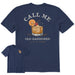 Life Is Good : Men's Call Me Old Fashioned Crusher Tee in Darkest Blue - Life Is Good : Men's Call Me Old Fashioned Crusher Tee in Darkest Blue