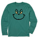 Life Is Good : Men's Grinch Grin - Long Sleeve Crusher Tee - Life Is Good : Men's Grinch Grin - Long Sleeve Crusher Tee