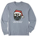 Life Is Good : Men's Santa's Dark Side - Long Sleeve Crusher Tee - Life Is Good : Men's Santa's Dark Side - Long Sleeve Crusher Tee