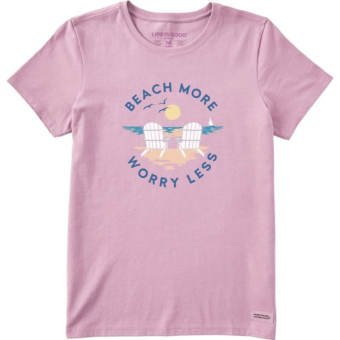 Life Is Good : Women's Clean Adirondack Beach More - Crusher T-Shirt - Life Is Good : Women's Clean Adirondack Beach More - Crusher T-Shirt