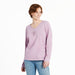 Life Is Good : Women's Drinks Well with Others Wine - Long sleeve LITE Crusher V - Neck in Violet Purple - Life Is Good : Women's Drinks Well with Others Wine - Long sleeve LITE Crusher V - Neck in Violet Purple