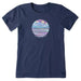 Life Is Good : Women's Washy Take Me To The Lake Crusher Tee - Darkest Blue - Life Is Good : Women's Washy Take Me To The Lake Crusher Tee - Darkest Blue