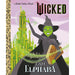 Book cover of 'Wicked' featuring a witch character and a castle.