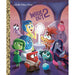 Book cover of 'Inside Out 2' featuring animated characters in a colorful setting.