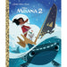 Disney Moana 2 Little Golden Book cover with character and ship illustration