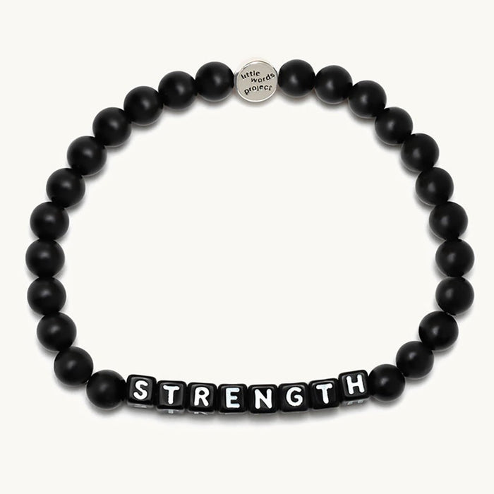 Little Words Project : Strength - Men's in Black Jet Matte - Little Words Project : Strength - Men's in Black Jet Matte