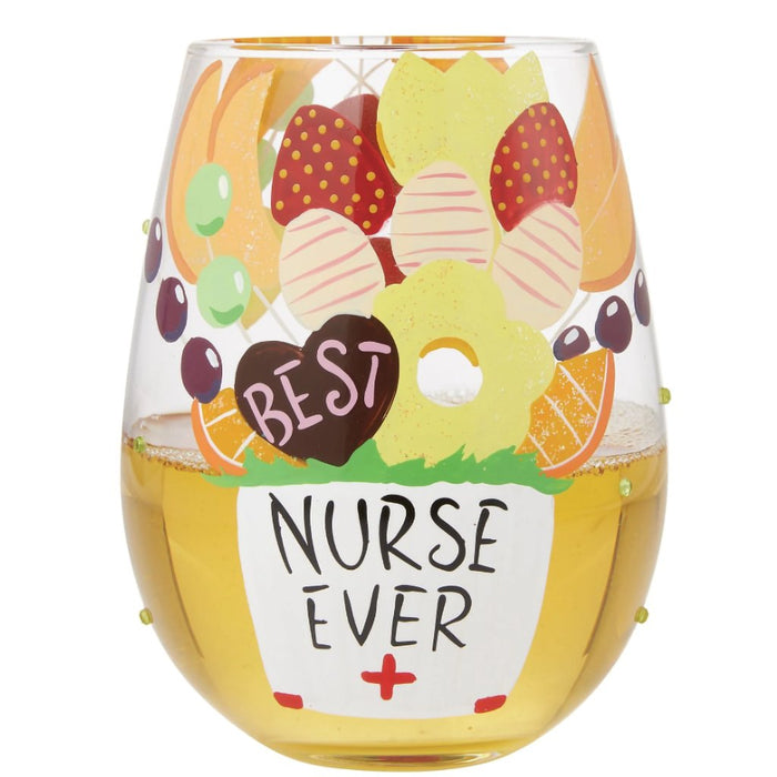 Lolita : Best Nurse Stemless Wine Glass - Lolita : Best Nurse Stemless Wine Glass