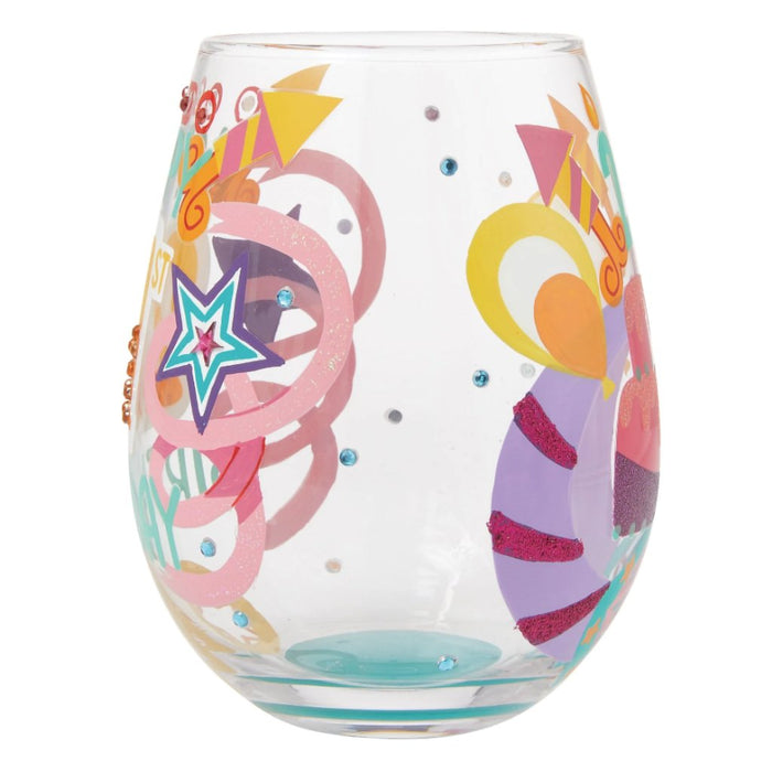 Lolita : Happy 21st Stemless Wine Glass - Lolita : Happy 21st Stemless Wine Glass