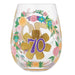 Lolita : Happy 70th Stemless Wine Glass - Lolita : Happy 70th Stemless Wine Glass