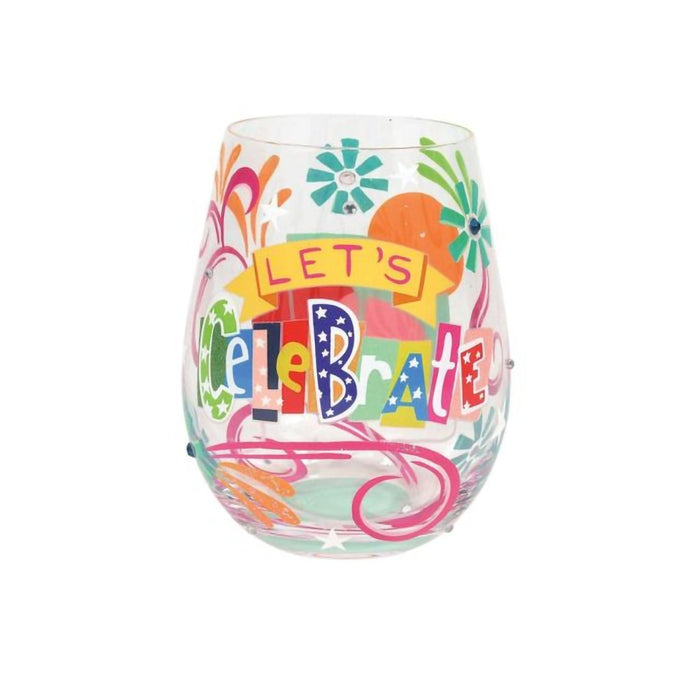 Lolita : Let's Celebrate Stemless Wine Glass - Lolita : Let's Celebrate Stemless Wine Glass