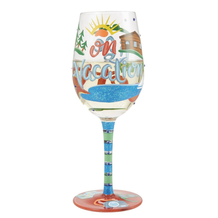 Lolita : Life on Vacation Wine Glass - Lolita : Life on Vacation Wine Glass