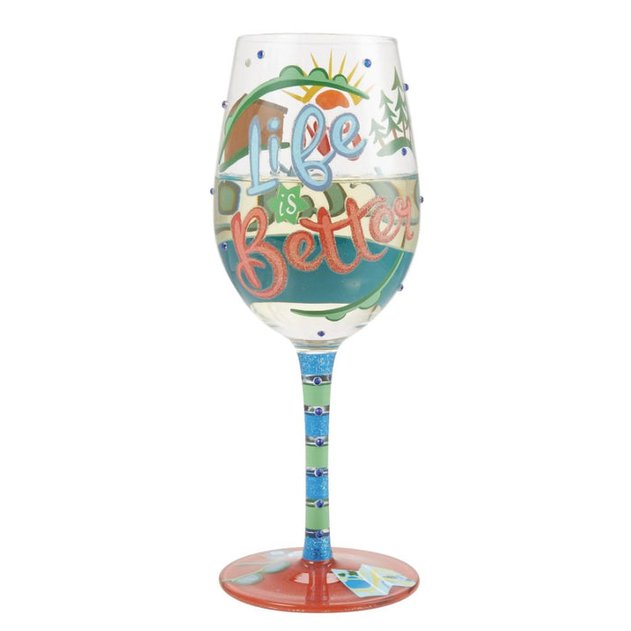 Lolita : Life on Vacation Wine Glass - Lolita : Life on Vacation Wine Glass