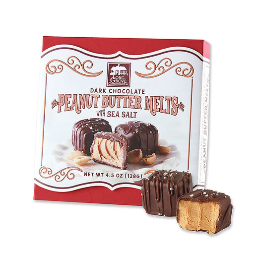 Long Grove Confectionery Company : Dark Chocolate Peanut Butter - 4.5 oz. - Box - Long Grove Confectionery Company : Dark Chocolate Peanut Butter - 4.5 oz. - Box