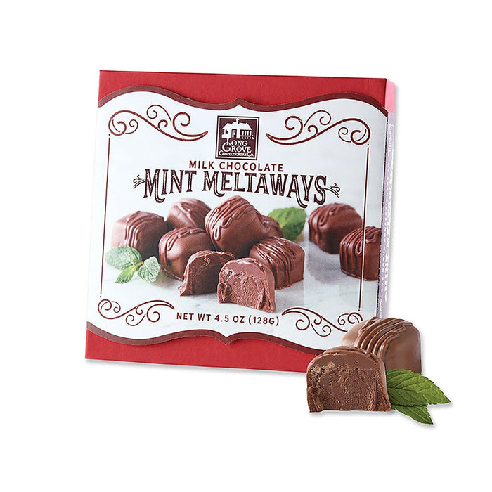 Long Grove Confectionery Company : Milk Chocolate Mint Meltaways - 4.5 oz. - Box - Long Grove Confectionery Company : Milk Chocolate Mint Meltaways - 4.5 oz. - Box