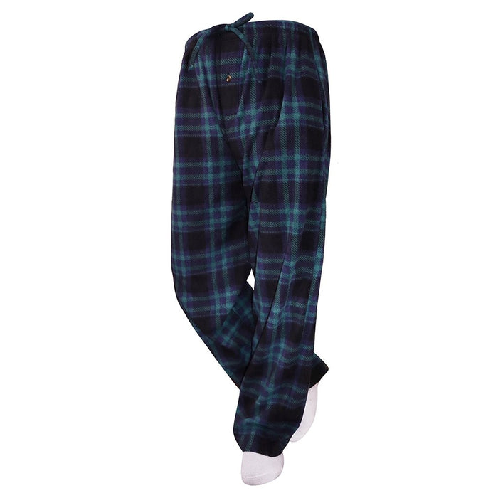 Lounge Pants - Men's Fleece PJ Bottoms - Mountain Lodge Plaid - Lounge Pants - Men's Fleece PJ Bottoms - Mountain Lodge Plaid