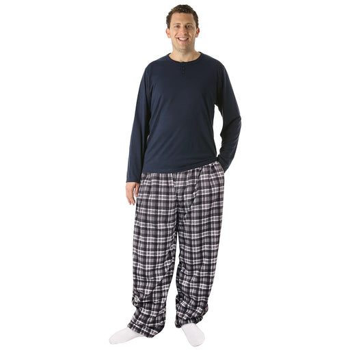 Lounge Pants - Men's Fleece PJ Bottoms - Outdoorsman Plaid - Lounge Pants - Men's Fleece PJ Bottoms - Outdoorsman Plaid