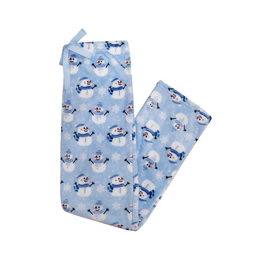 Lounge Pants - Velvety Fleece PJ Bottoms - Frosty Friends - Lounge Pants - Velvety Fleece PJ Bottoms - Frosty Friends