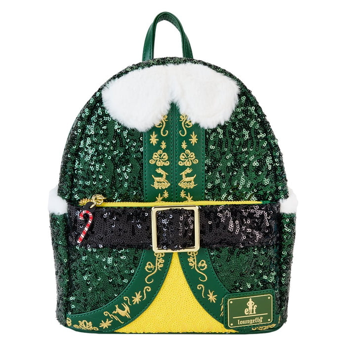 Loungefly : Elf Buddy Sequin Cosplay Mini Backpack - Loungefly : Elf Buddy Sequin Cosplay Mini Backpack