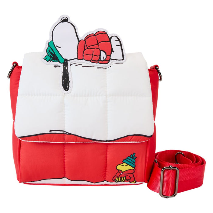 Loungefly : Peanuts Snoopy & Woodstock Snow Day Doghouse Crossbody Bag - Loungefly : Peanuts Snoopy & Woodstock Snow Day Doghouse Crossbody Bag