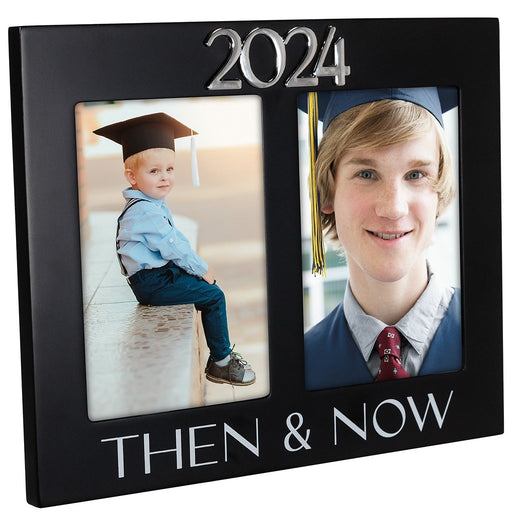 Malden : Then and Now 2024 Graduate Double Frame Holds 2 4"x6" Photos - Malden : Then and Now 2024 Graduate Double Frame Holds 2 4"x6" Photos