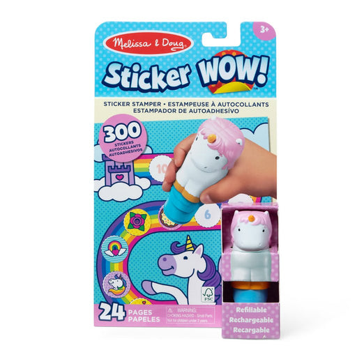 Melissa & Doug : Sticker WOW!® Activity Pad & Sticker Stamper - Unicorn - Melissa & Doug : Sticker WOW!® Activity Pad & Sticker Stamper - Unicorn